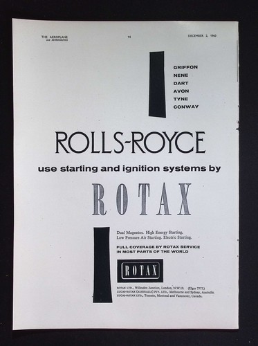 Original 1960 advert - original,