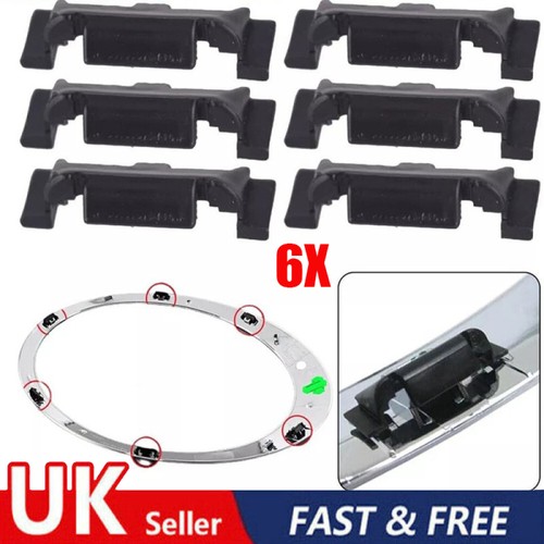 6pcs headlight trim - ring, clips