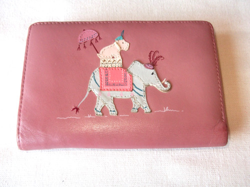 Radley elephant applique purse