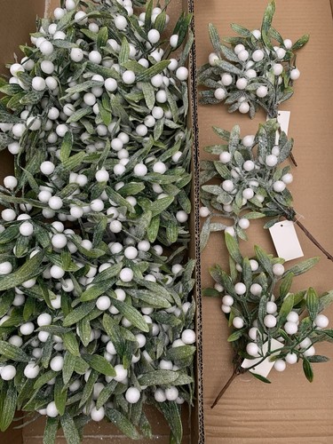 30x mistletoe christmas picks - mistletoe,
