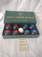 Townsend Mini Carpet Bowls Townsend Croquet Ltd Boxed & VGC