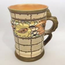 Charlotte Rhead Crowl Ducal￼ Vase. Trellis Pattern 198 1920s Signed