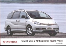 NEW 2.0-LITRE D-4D ENGINE FOR TOYOTA PREVIA - Original Unused PRESS PHOTO