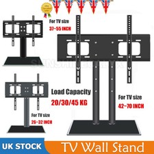 Universal Table Top TV Stand Bracket Base Adjust Pedestal Mount 26-70" Screen