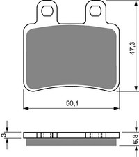 Brake Disc Pads Rear Goldfren