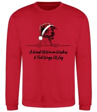 JACK RUSSELL Christmas Dog Sweatshirt Adults Kids Woof Wishes Jumper Xmas Jumper