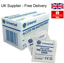 Universal Alcotip-70% Isopropyl IPA Alcohol Wipes | Tattoo | Pre Injection Swabs