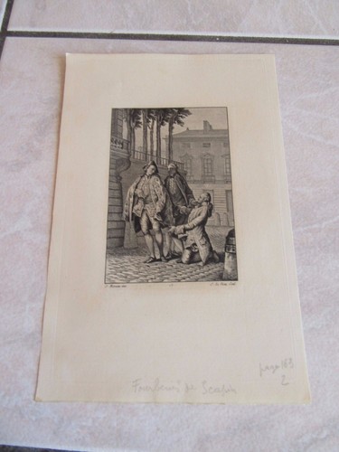 Moliere engraving original - moliere,