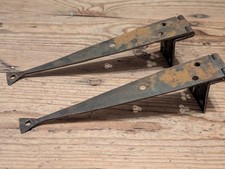 Antique wrought iron hinges - wrought,