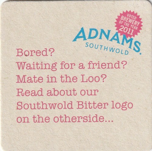 Beer mat adnams brewery - adnams,