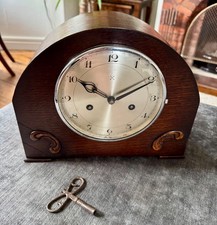 Antique Oak Mantel Clock –