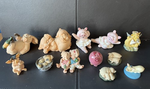 Vintage pig figurines - vintage,