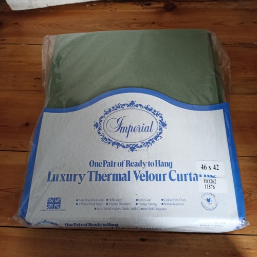 Vintage velour velvet curtains - vintage,