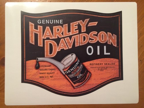 Tin sign vintage genuine - sign,