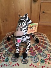 2005 Gosh Dreamworks Madagascar Marty Zebra Plush Soft Toy 9"