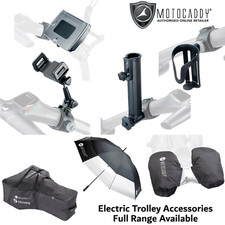MOTOCADDY GOLF TROLLEY ACCESSORIES UMBRELLA HOLDER GPS HOLDER SCORECARD HOLDER