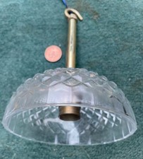 Glass/crystal chandelier bulb socket hook light fitting ceiling Pendant Lamp Old