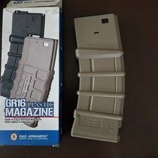 2 x G&G Airsoft Magazine GR16 Series Thermahold 450 rd Tan G-08-034-1 6mm bb's
