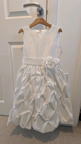 Girls white dress flower - girls,