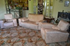 RARE PURE SILK UPHOLSTERED ART