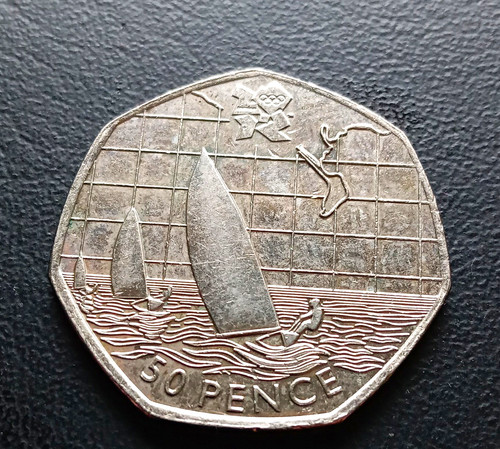 50p coin olympic sailing - 50p,