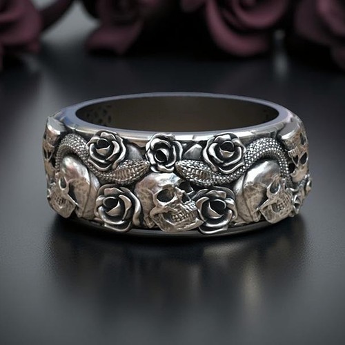 Men band ring 925 - men's, sterling