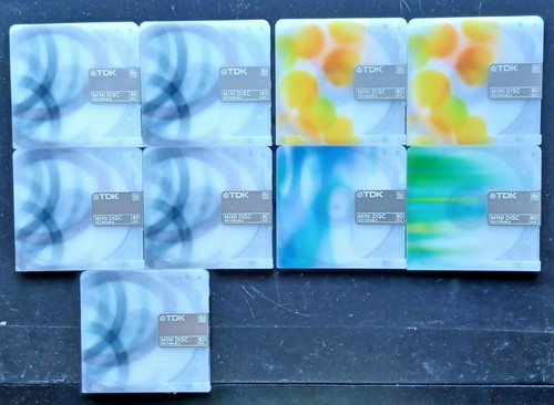 Tdk minidiscs md80 used - tdk,