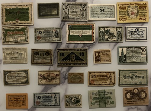 Lot germany notgeld - 25,