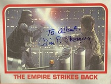 Colin Skeaping  English Stuntman Signed Star Wars Small Card