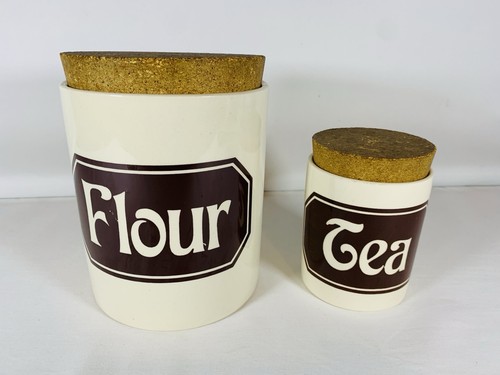 Vintage ceramic flour tea - flour,