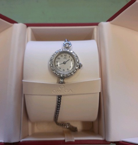 Ladies 9ct white gold and - white,