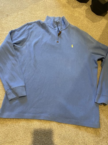 Mens cotton half zip jumper - cotton,
