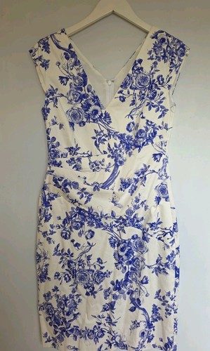 Phase eight white blue - phase, floral
