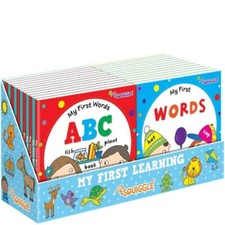Early Learners Board Book - Learning Toddlers Babies Children Fun ABC Words 