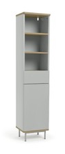 Habitat Freja Tallboy - Grey | Slim Storage Cabinet for Bedroom or Bathroom Use