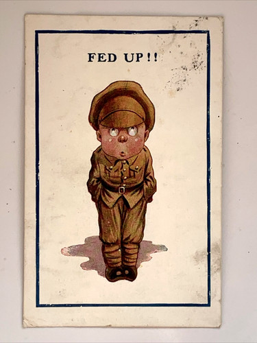 Ww1 comic postcard 1918 - ww1,