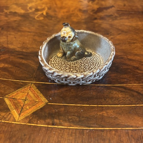 Vintage pottery trinket dish - vintage,