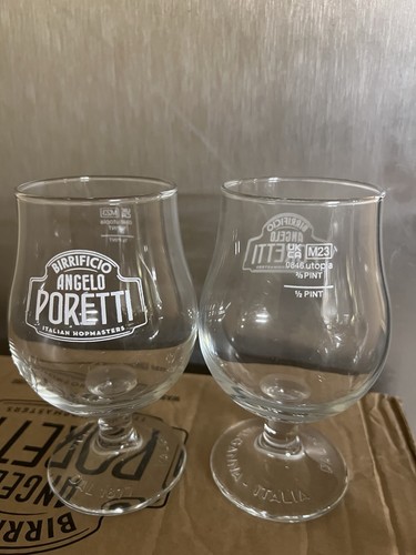 Poretti half pint glass - half,
