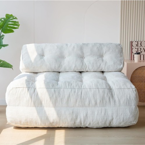 Folding sofa bed beige - sofa,