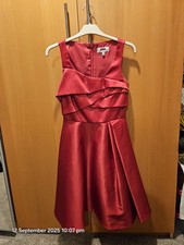 Beautiful Red Satin Coast Dress Size 8