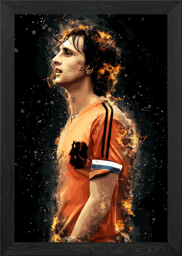 Johan cruyff legend - johan, flames