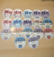Vintage Car Tax Discs x 23