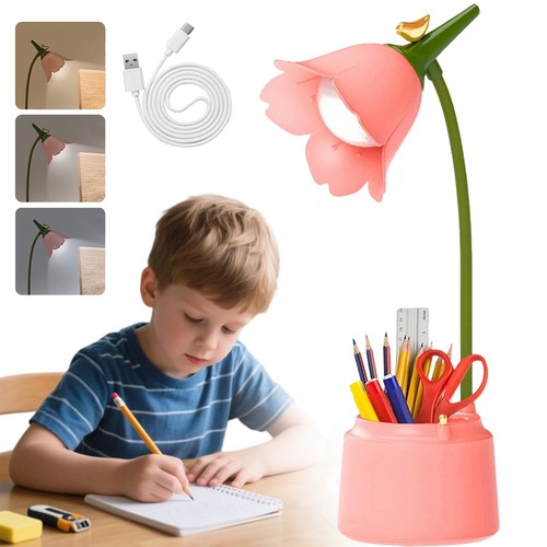 Led flower desk - led, lamp
