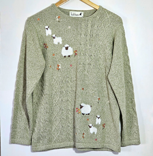 Tulchan womens jumper green - womens, m