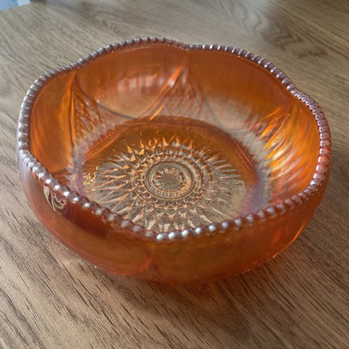 Carnival glass bowl - carnival,