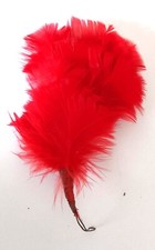 Original WW2 Period Red Hackle for Cap