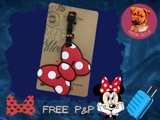 Disney Minnie Mouse Bow PVC Baggage Backpack Suitcase Luggage Tags