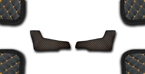 Black yellow set eco leather - set,