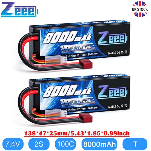 Zeee lipo battery t plug - zeee, 2s
