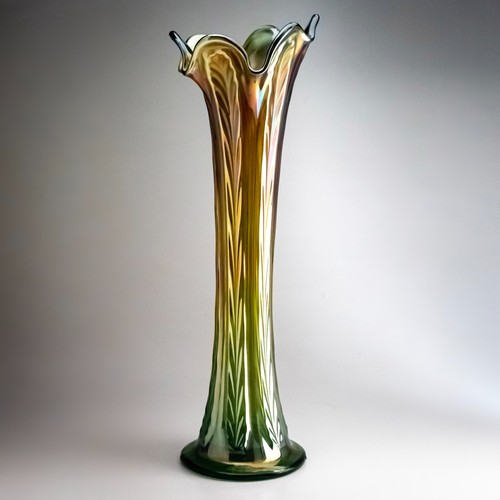 Fenton green carnival - carnival, glass